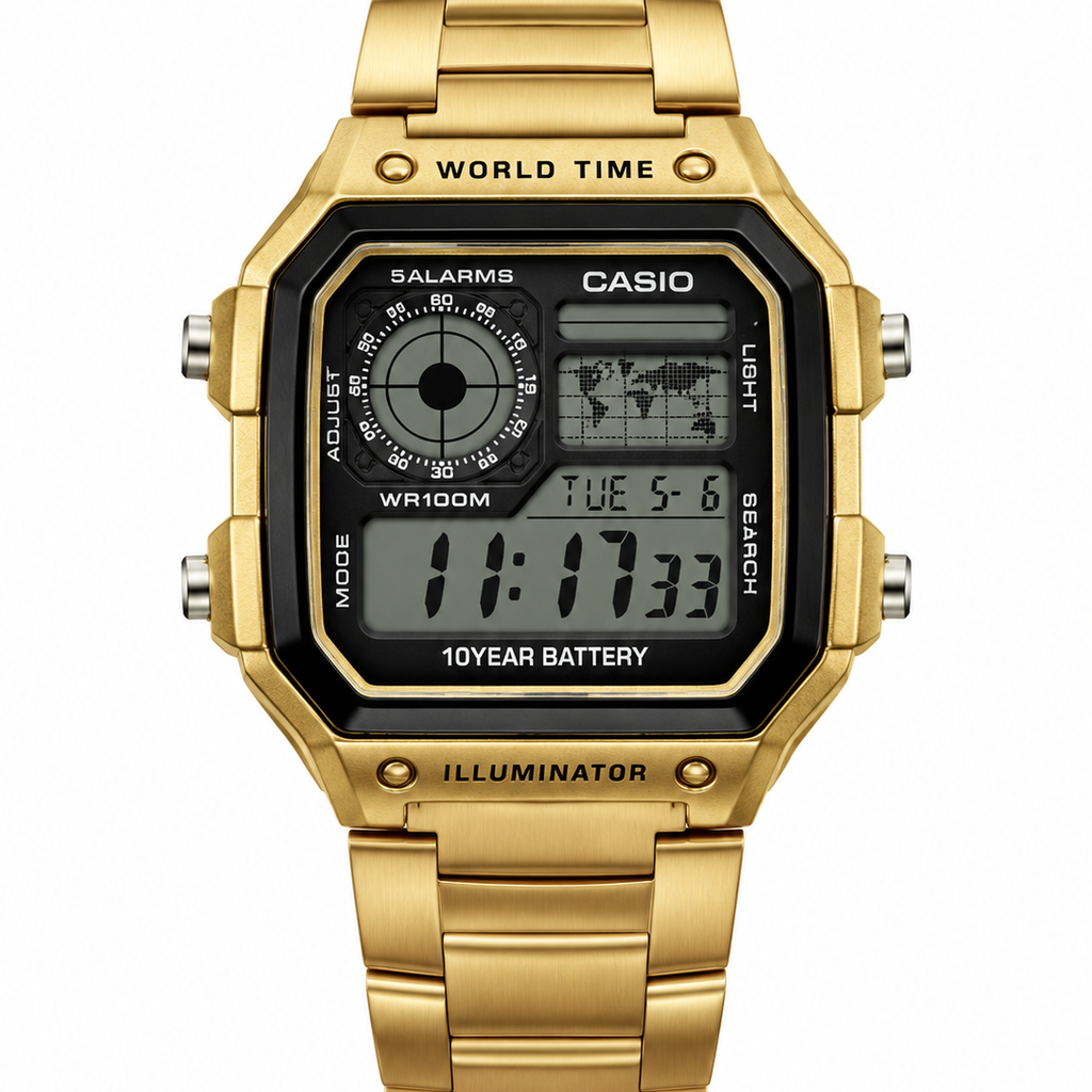 ساعت کاسیو جهان نما  مردانه مدل casio-world view